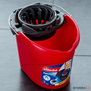 Ведро для отжима ленточных швабр Виледа Вишмоп (Vileda Super-Easy Torsion Power Mop Bucket)