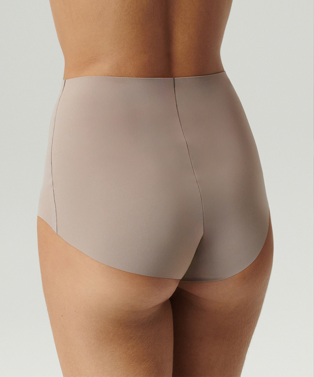 Трусы женские бесшовные макси Atlantic, нейлон/эластан, розовые, LS-003
