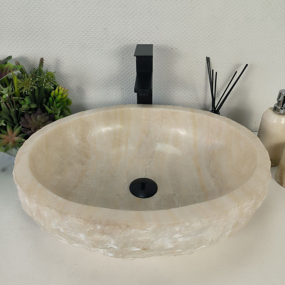 Раковина из оникса Erozy White EO-64275 52*42*15 0213