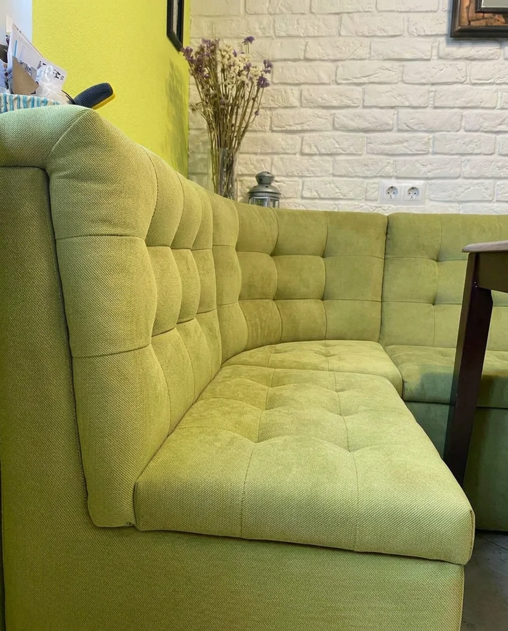 Диван угловой Спектрум (зеленый)