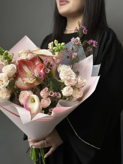 Сборный букет «Розовый туман»