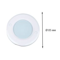 ULM-F40-6W-4200K-DIM SENSOR IP20 WHITE Светильник светодиодный накладной. ультратонкий с бесконтактным выключателем. диммер. набор из 3-х шт. Круглый. D85х6.5мм. 255Lm. Белый. ТМ Uniel