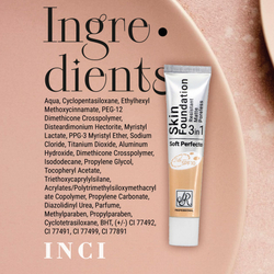 Тональный крем Soft-Perfecto для лица матирующий увлажняющий стойкий скрывающий поры тон с SPF15, 25 мл; MagRuss