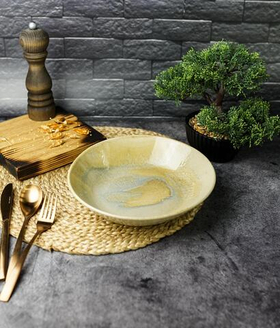 Салатник d 23 см h 4,9 см, Stoneware Pearl