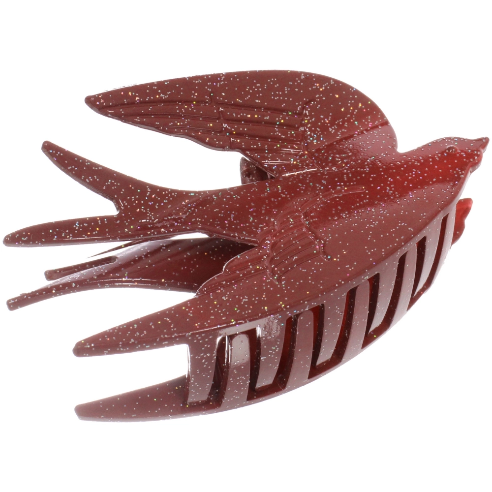 Заколка - краб для волос «AKS - VIENTO», микс 6 цветов, классика, 9,5*5,5см