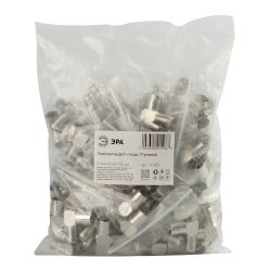 Переходник ЭРА R-A03 гнездо F-гнездо TV угловой