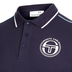 Мужское теннисное поло Sergio Tacchini Ranking Staff Polo Men - Dark Blue, White