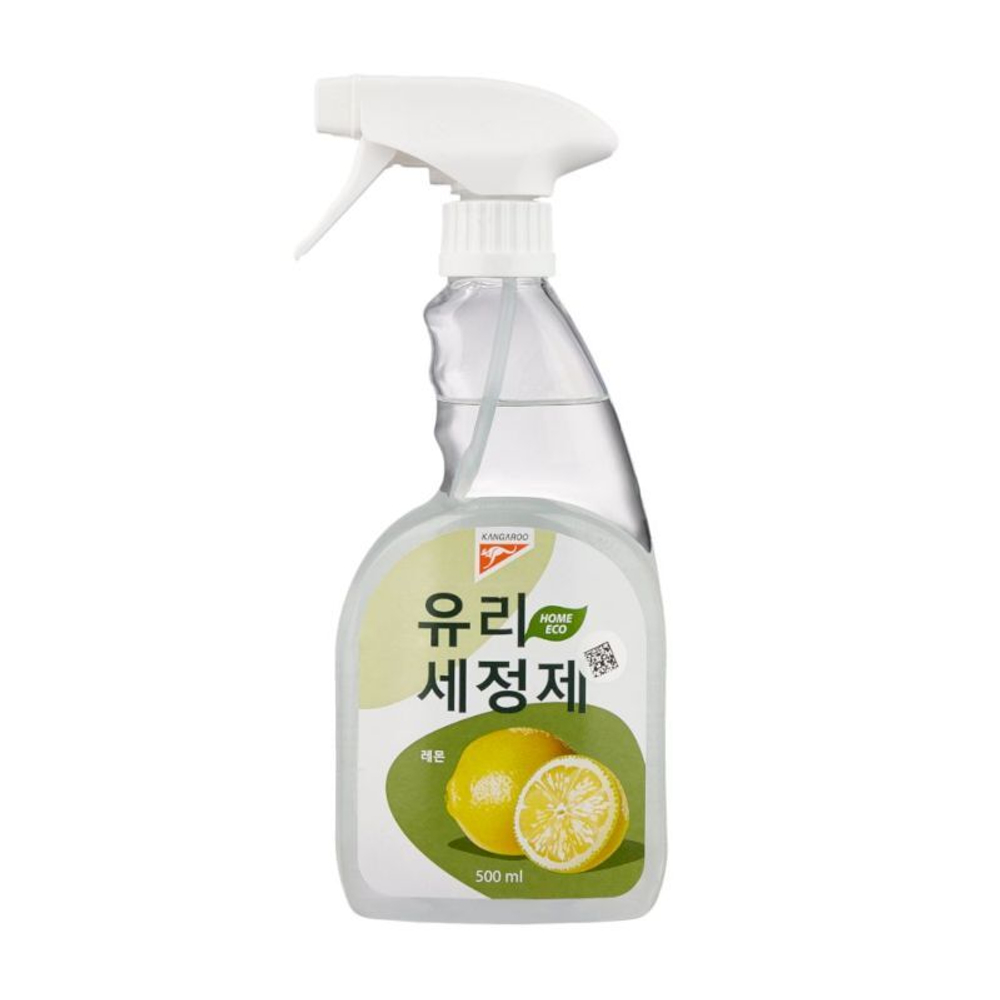 Очиститель для стекол и зеркал Kangaroo Eco Home с ароматом лимона, 500 мл 780007