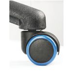 Кресло игровое Helmi HL-S06 "Highway", экокожа/ткань черная/синяя