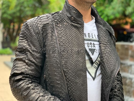 Куртка из кожи питона JT-58