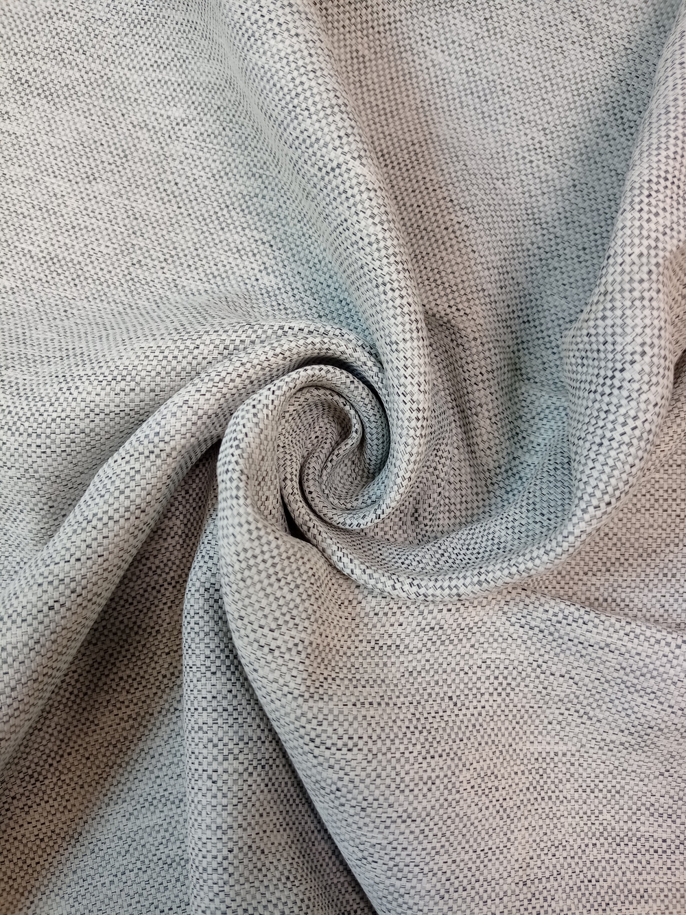 Портьера ЛЁН БЛЕКАУТ 392 19 бело-серый