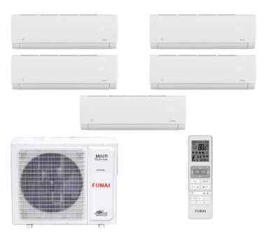 Мульти сплит-система Funai на 5 комнаты (25+25+25+25+25 кв м) SHOGUN ORIGAMI KODO