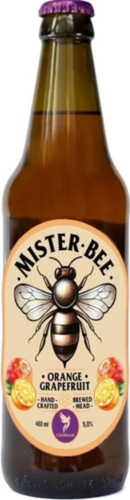 Медовуха Мистер Би Апельсин-Грейпфрут / Mead Mister Bee Orange-Grapefruit 0.45 - стекло