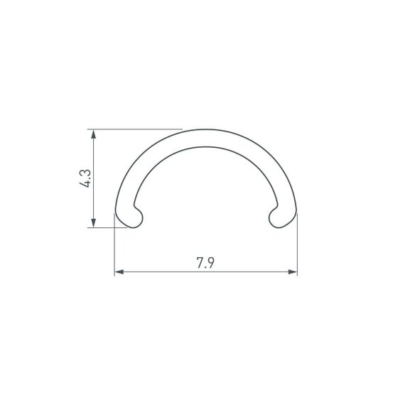 Рассеиватель Arlight ARH-Round-D8-2000 Round Opal 036326