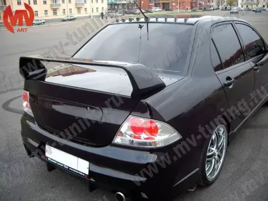 Спойлер var.2 в стиле Evo для Mitsubishi Lancer 9 (средний)
