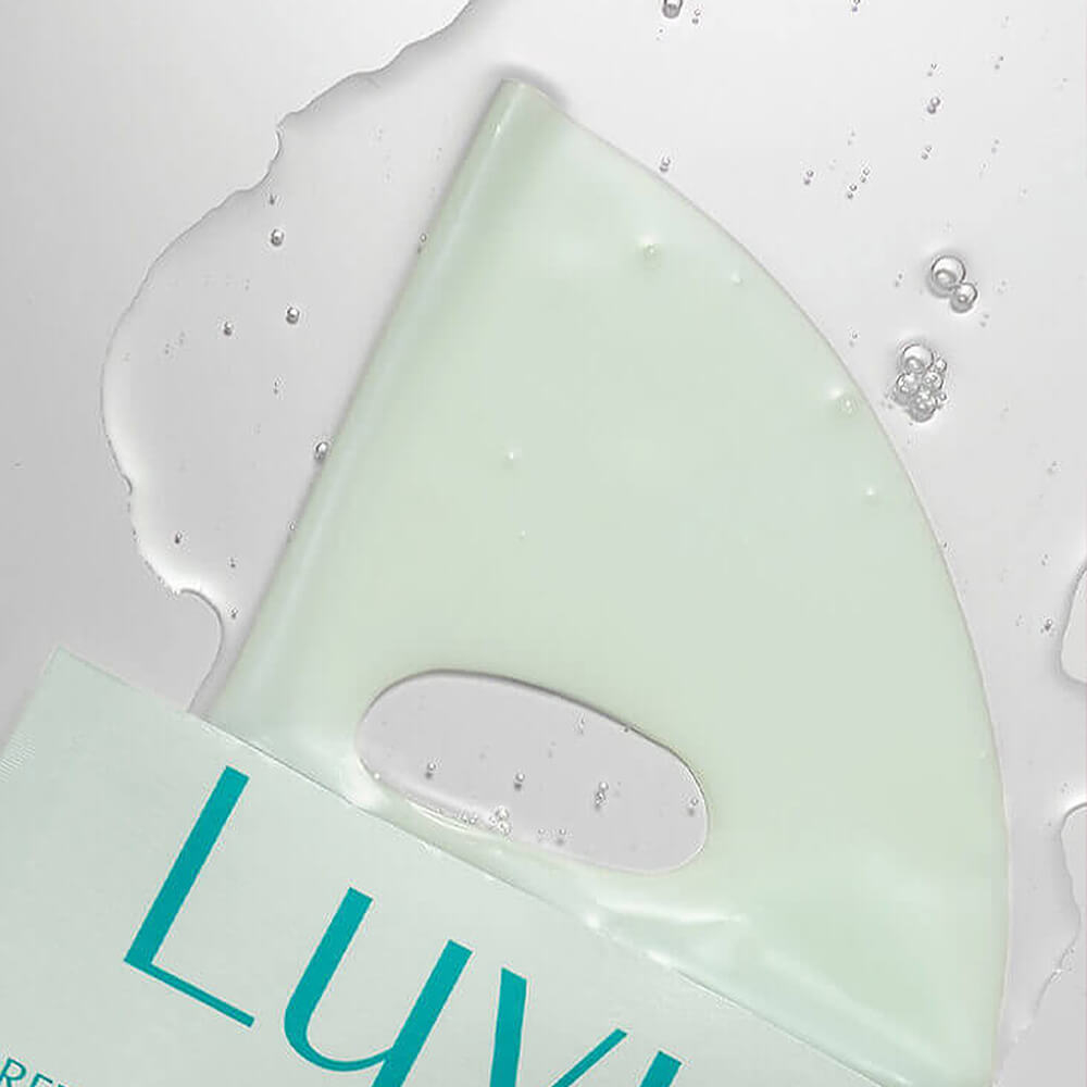 LUVUM Green Citrus Vitamin C Gel Mask Plus осветляющая гидрогелевая маска для лица с витаминным комплексом и экстрактом юдзу