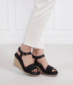 Кожаные босоножки на платформе wedge 70hh - he Calvin Klein - черный(HW0HW01499)