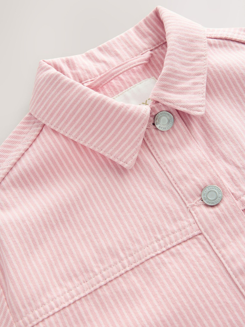 Куртка джинсовая для девочки Next E25-206, Белый, Розовый