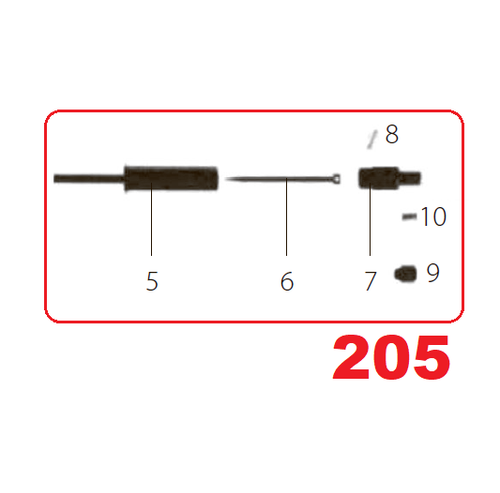 Запчасть №205 для FDPAG-H8. Предохранитель в сборе (5 - 10)