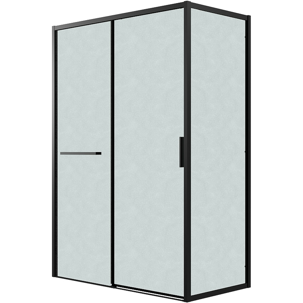 Душевой уголок Grossman Style 130х70 120.K33.05.1370.21.02 профиль Черный матовый стекло шиншилла