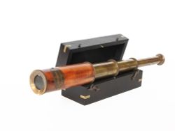 Nautical Подзорная труба в деревянном футляре