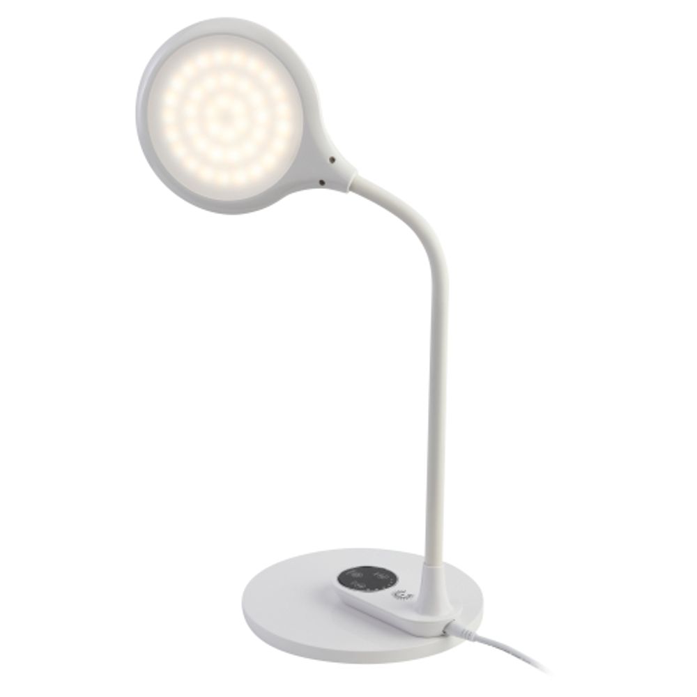 Настольный светильник ЭРА NLED-498-10W-W светодиодный со съемным основанием белый