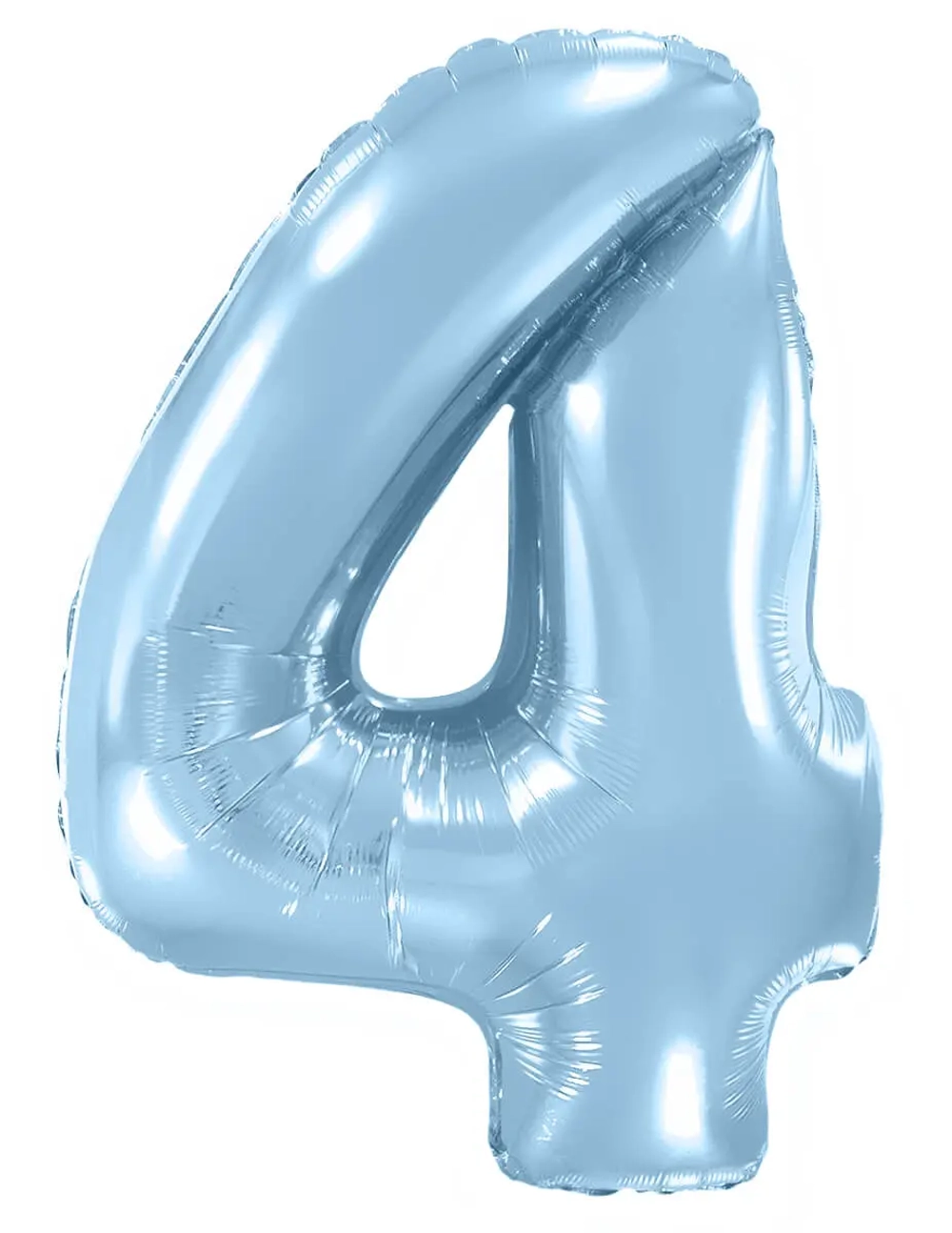 Цифра «4» голубая с гелием в магазине «Склад Шаров»