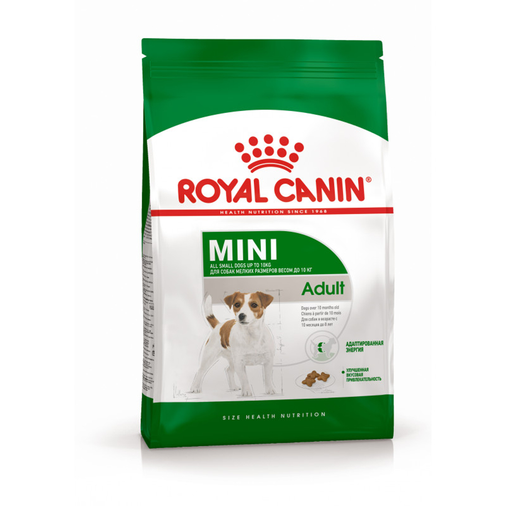 Royal Canin Mini Adult Мини Эдалт Корм сухой для взрослых собак мелких пород от 10 месяцев и старше 4кг