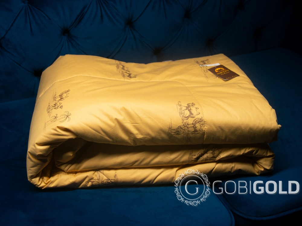 Одеяло стеганое из 100% верблюжьего пуха 200х220 см. (GOBI'S SUN)