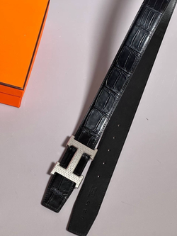 Ремень Hermes из кожи крокодила
