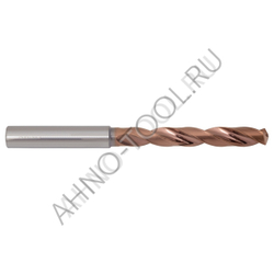 Сверло  6.5мм  твердосплавное 5D без подвода СОЖ. SP-X800050650 VHM AHNO по стали, чугуну, нерж. и ж
