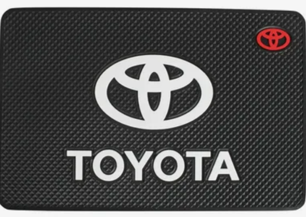 Коврик липучий на парприз 260*135мм противоскользящий с логотипом "TOYOTA"