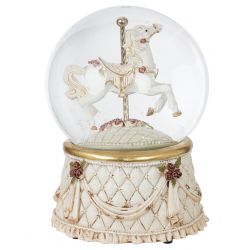 GAEM Фигурка декоративная в стекл шаре "Карусель" (ключ, муз,движ), D 10 см, L10 W10 H14 см