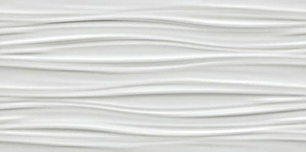 Настенная плитка 3D Ribbon White Matt