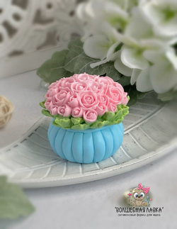 Силиконовая форма Шапочка с розами