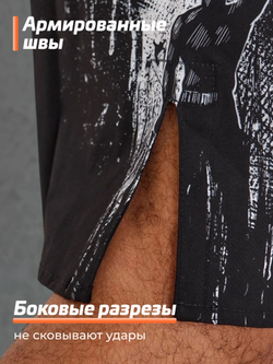 Шорты Legenda Череп Каратель черный