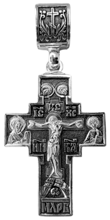 Крест "Распятие.Святой Пантелеймон Целитель"