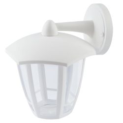 Садово-парковый светильник ЭРА НБУ 07-40-004 Дели 3 белый 6 гранный настенный IP44 Е27 max60Вт