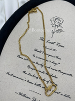 Колье золотистое с карабином