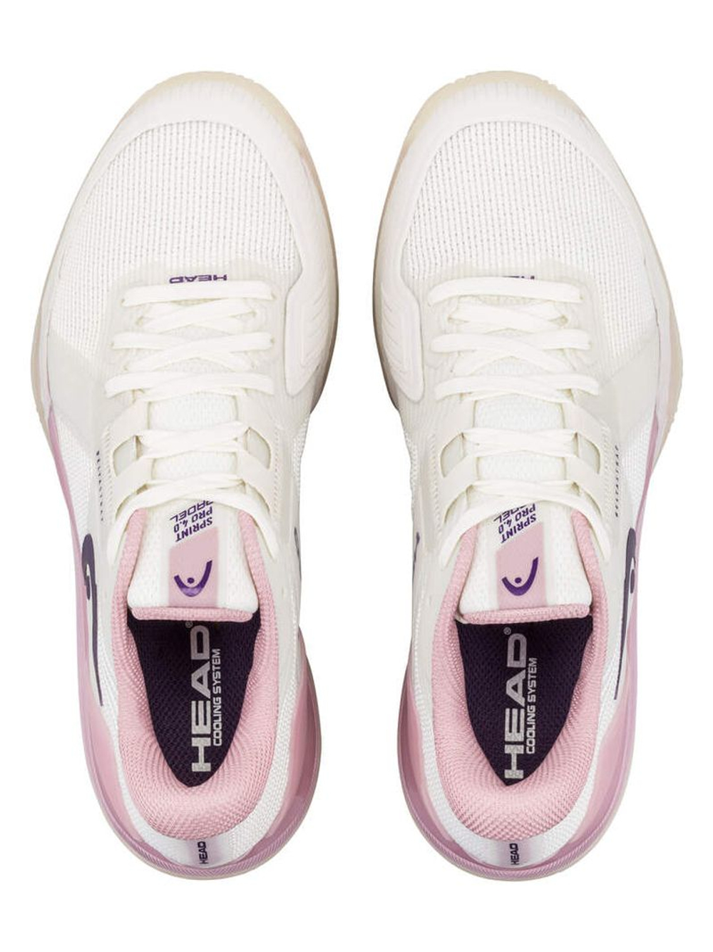 Женские кроссовки для Падел Head Sprint Pro 4.0 Padel - chalk white/english rose