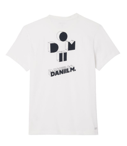 Мужская теннисная футболка Lacoste Tennis x Daniil Medvedev Ultra Dry - белый