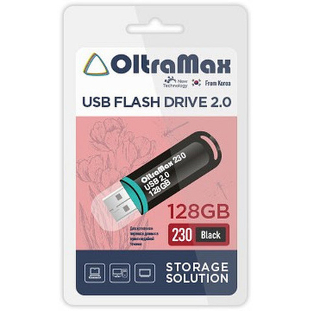 USB Флешка 128GB OltraMax 330, USB 2.0, красная