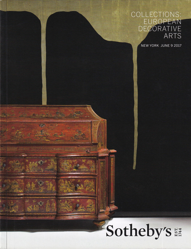 Каталог аукциона Sotheby's, Нью-Йорк, Коллекции: Европейское декоративно-прикладное искусство от 9 июня 2017 года