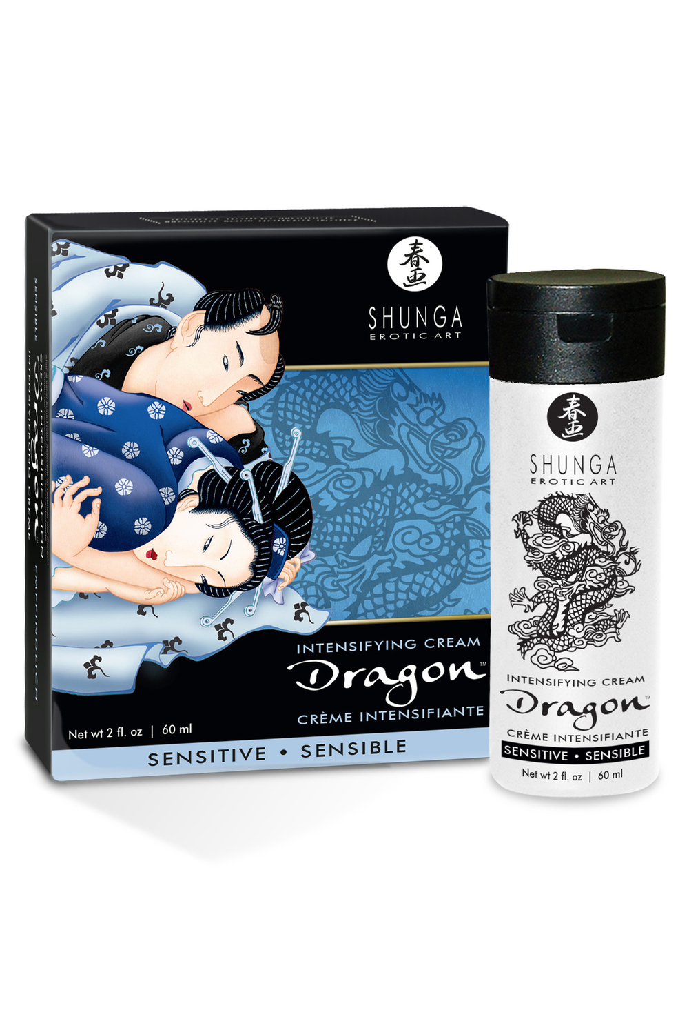 Shunga Dragon Sensitive Усиливающий крем для пар, 60 мл