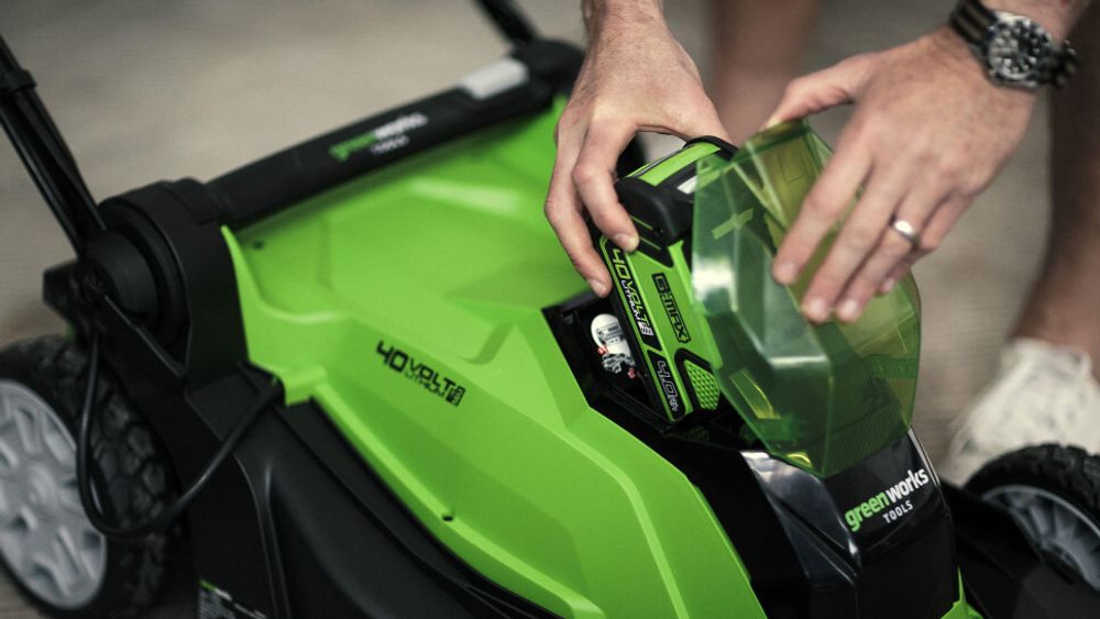 Аккумуляторная газонокосилка Greenworks G40LM41K4, 40v, 41 см, АКБ 4 А·ч и ЗУ