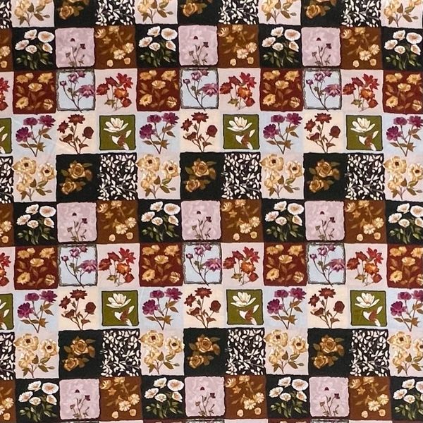 ЦВЕТОЧНЫЕ ПЛИТОЧКИ - 100% хлопок 1