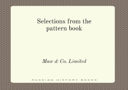 Selections from the pattern book. Maw & Co. Limited | Jackfield