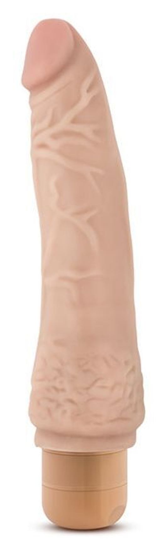 Blush Novelties Dr. Skin Cock Vibe 7 – реалистичный вибратор без мошонки, телесный, Ø 4 см, длина 21,6 см, плавная вибрация