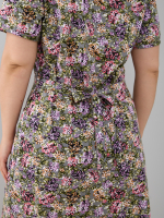 Халат Х-058/оливковый-гортензия