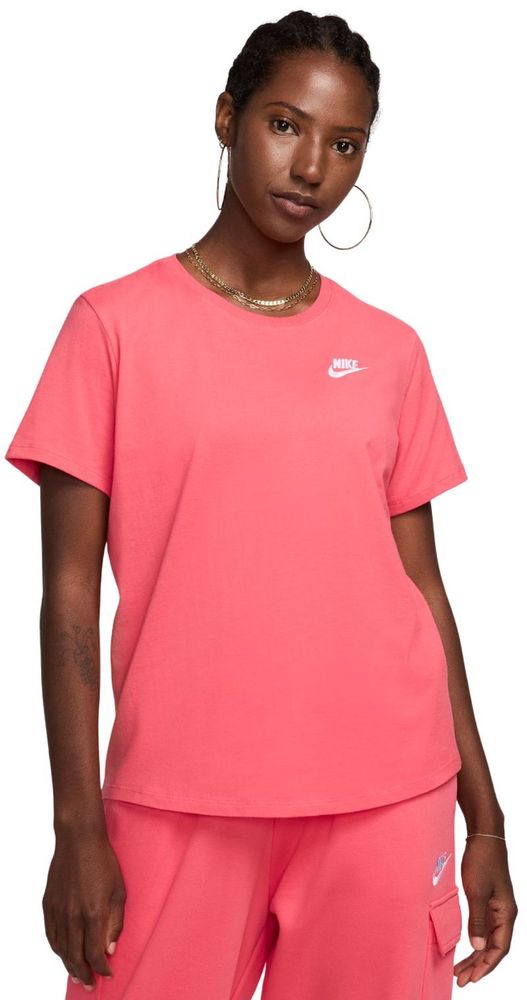 Женская теннисная футболка Nike Sportswear Club Essentials - Pink